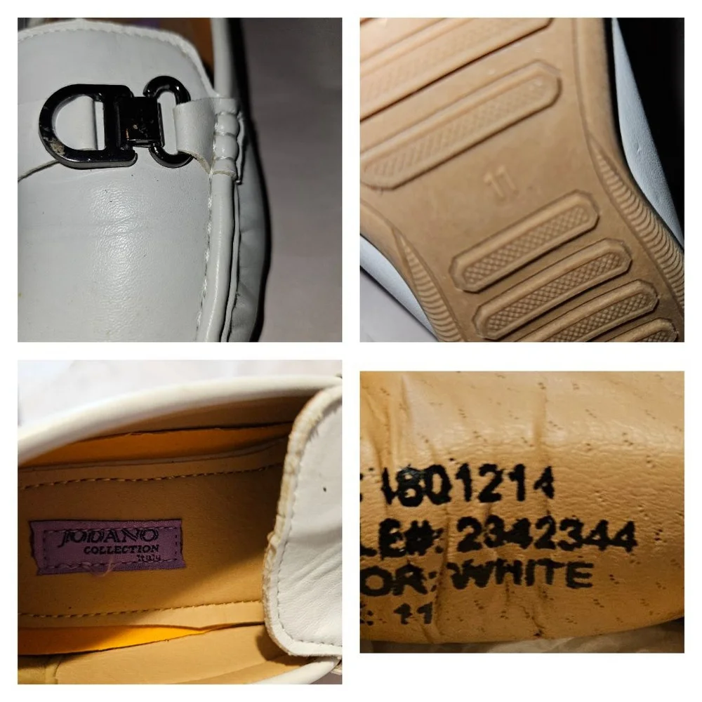 Boys Jordano Collection Loafers Size 11 White Toddler
